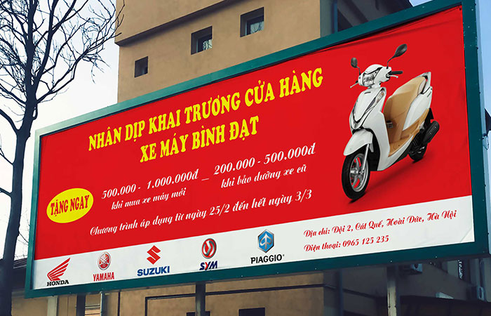 Băng rôn thường có thiết kế đơn giản