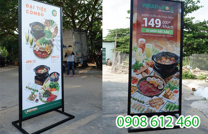 Chân standee sẽ đem lại hiệu ứng tích cực về mặt quảng bá