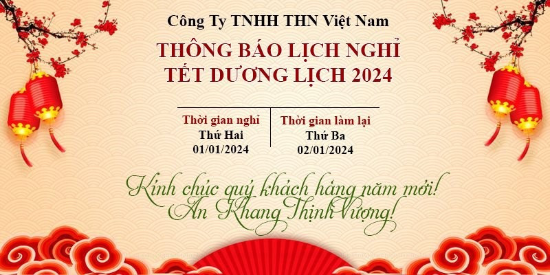 THN Thông Báo Nghỉ Tết Dương Lịch 2024