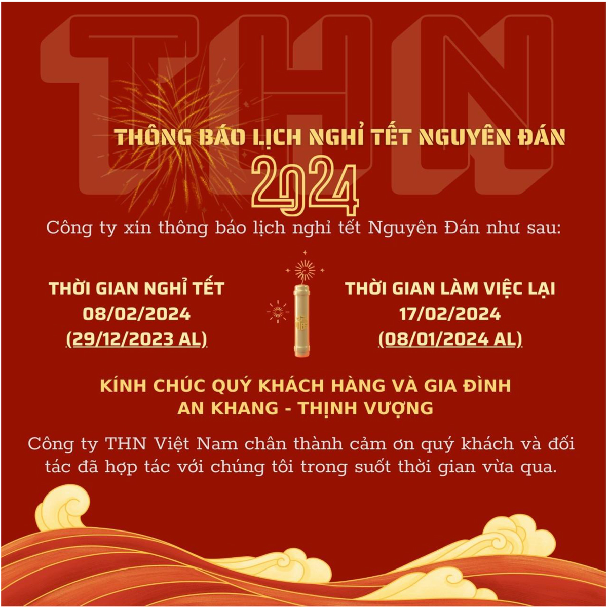 THN Thông Báo Nghỉ Tết Nguyên Đán 2024